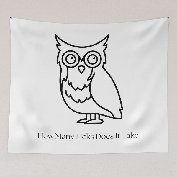 Item preview, Funny Owl How Many Licks Does It Take designed and sold by Coldhand34.