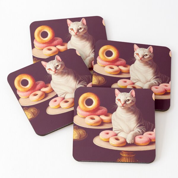 Item preview, Donuts cat designed and sold by ladarkepoque.
