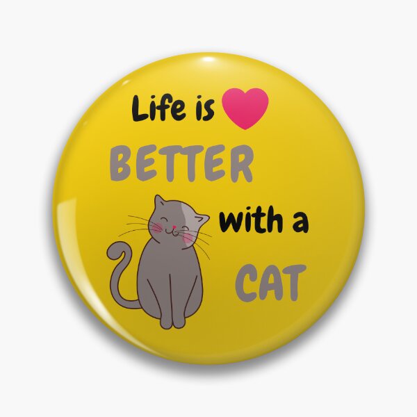 Item preview, Cat lover, Life is better with a cat designed and sold by ColourTrials.