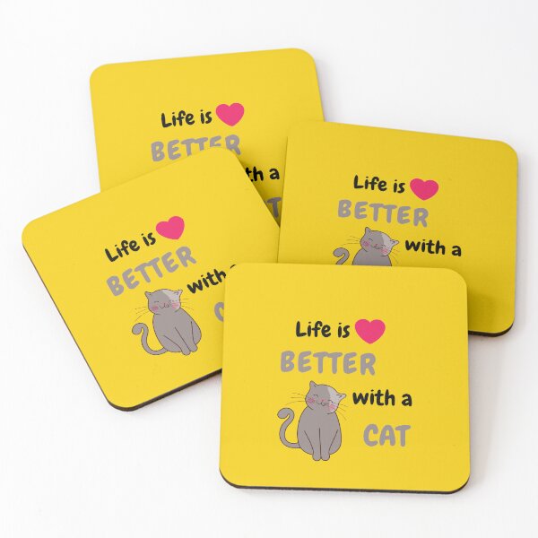Item preview, Cat lover, Life is better with a cat designed and sold by ColourTrials.