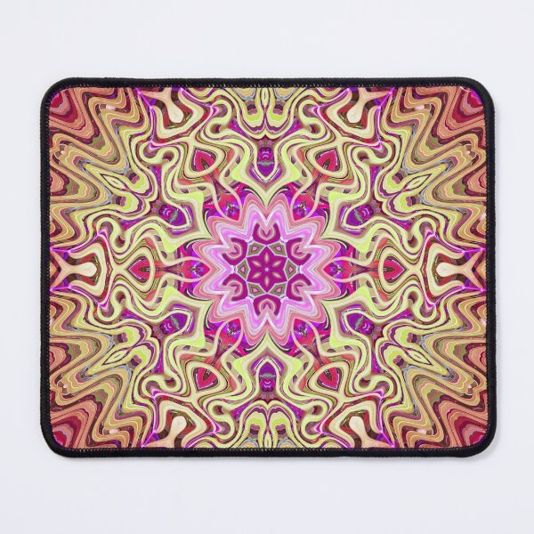 Item preview, Boho Vibes Abstract Kaleidoscope Maximalism Hippie Style Eclectic Mix of Lilac Pink Cream 12 of 16 designed and sold by Beachy.