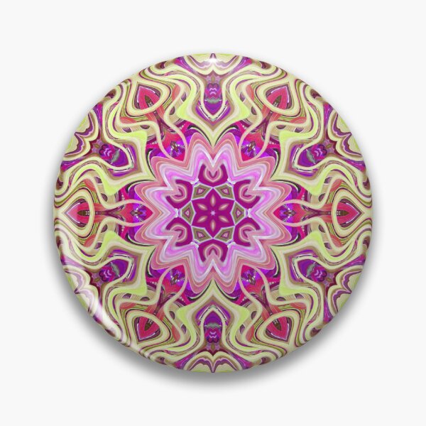 Item preview, Boho Vibes Abstract Kaleidoscope Maximalism Hippie Style Eclectic Mix of Lilac Pink Cream 12 of 16 designed and sold by Beachy.