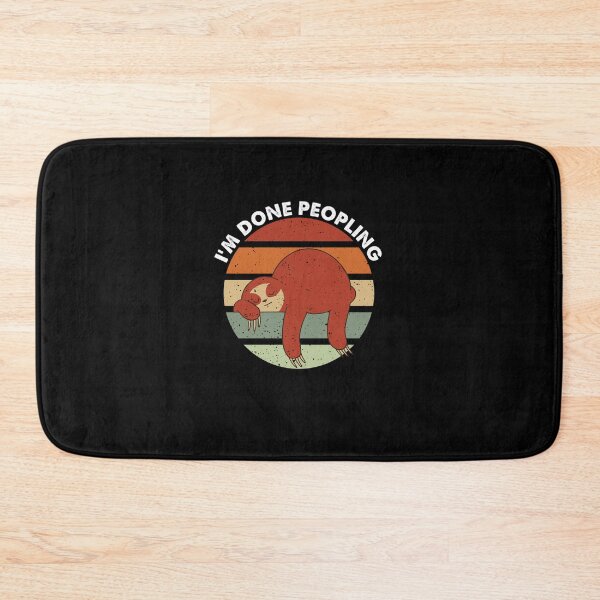 Item preview, I39;m Done Peopling Funny Sloth Lazy Peopling Too Peoply Long Sleeve T-Shirt designed and sold by BuckelsLoring.