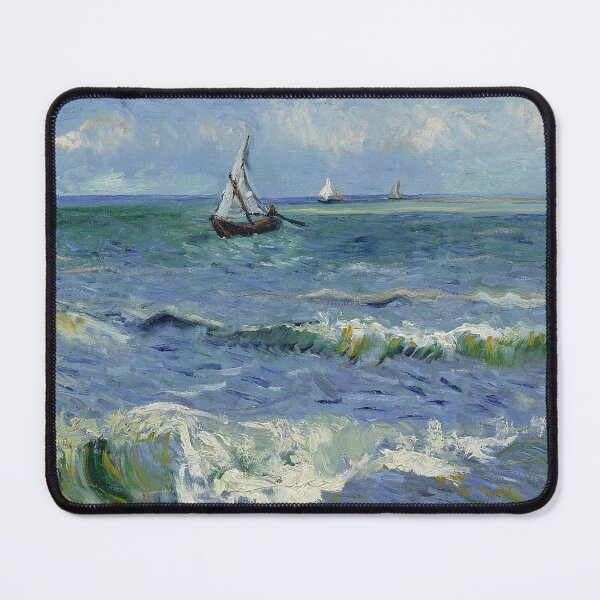 Item preview, Seascape near Saintes-Maries-de-la-Mer - Vincent van Gogh - 1888 designed and sold by Olympusika.