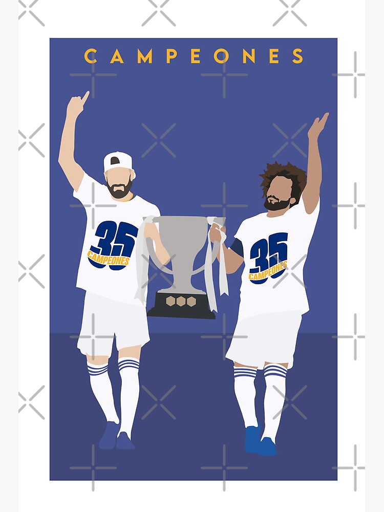 Benzema And Marcelo RMCF Campeones 35 Art Board Print for Sale by  casualsofficial