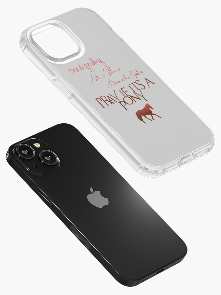 Tell a Gelding, Ask a mare. Horse Sayings - Red iPhone Case for Sale by  redwolfegraphic