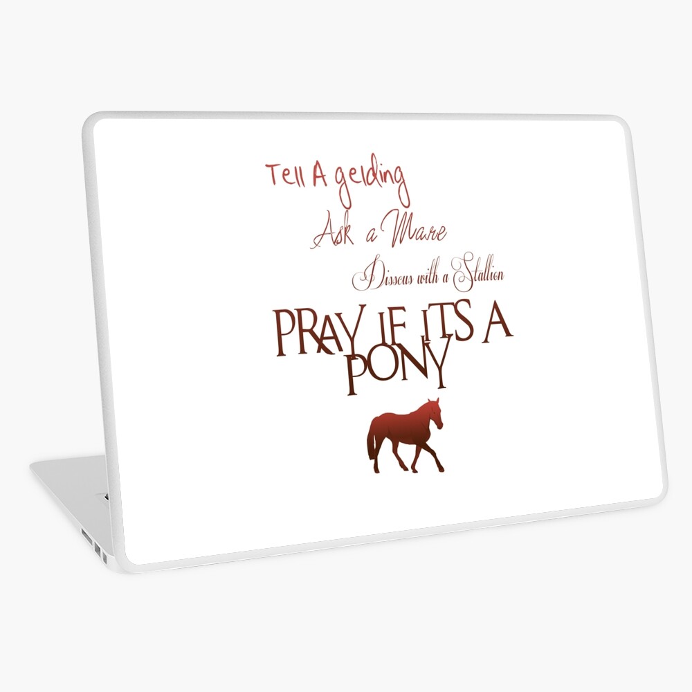 Tell a Gelding, Ask a mare. Horse Sayings - Red Poster for Sale by  redwolfegraphic