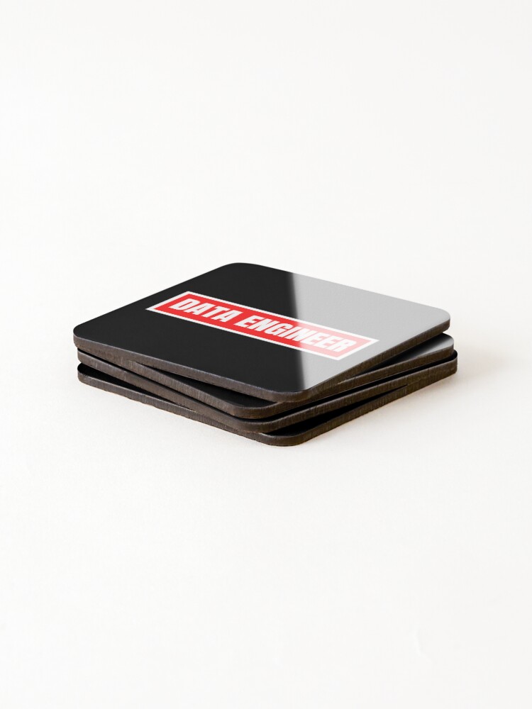 Thumbnail 4 of 5, Coasters (Set of 4), data engineer designed and sold by TomorrowQuotes.