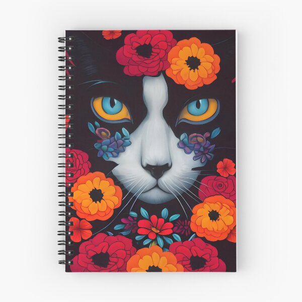 Item preview, El Gato, AI-Generated Day of the Dead Art designed and sold by AiHolidayArt.