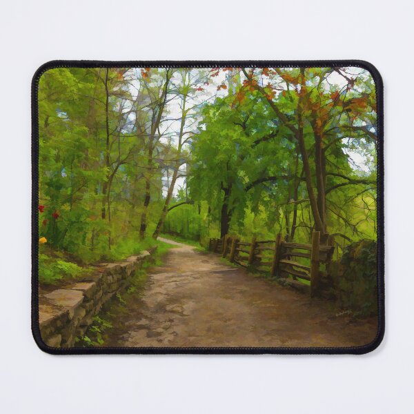 Item preview, Dreamy Forest Road With Flowers - Impressions Of Spring designed and sold by Georgia Mizuleva.