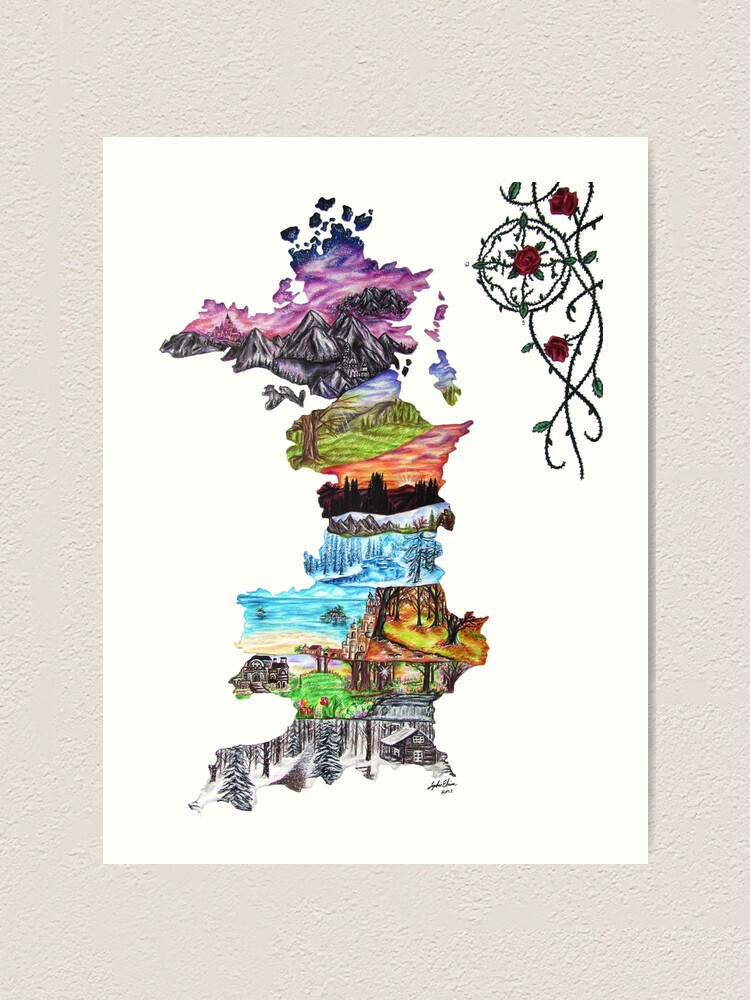 Alternate view of Prythian (with Compass and Roses) Art Print
