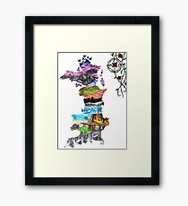 Prythian (with Compass and Roses) Framed Print