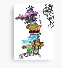 Prythian (with Compass and Roses) Canvas Print