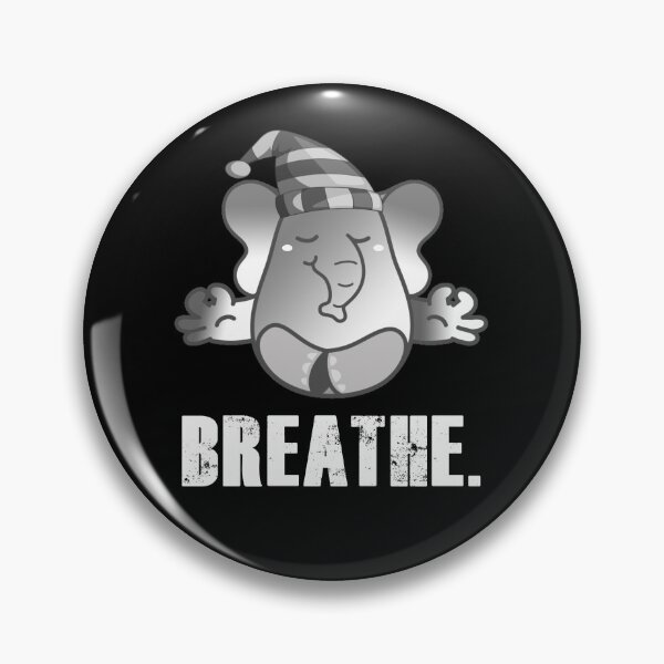 Item preview, Cute Elephant Teaching Meditation - Breathe designed and sold by my-green-gecko.