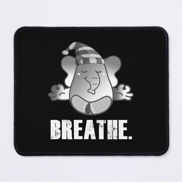 Item preview, Cute Elephant Teaching Meditation - Breathe designed and sold by my-green-gecko.