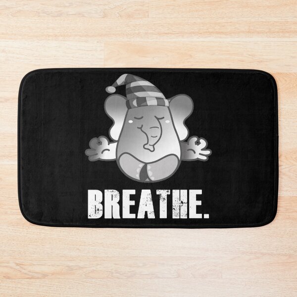 Item preview, Cute Elephant Teaching Meditation - Breathe designed and sold by my-green-gecko.