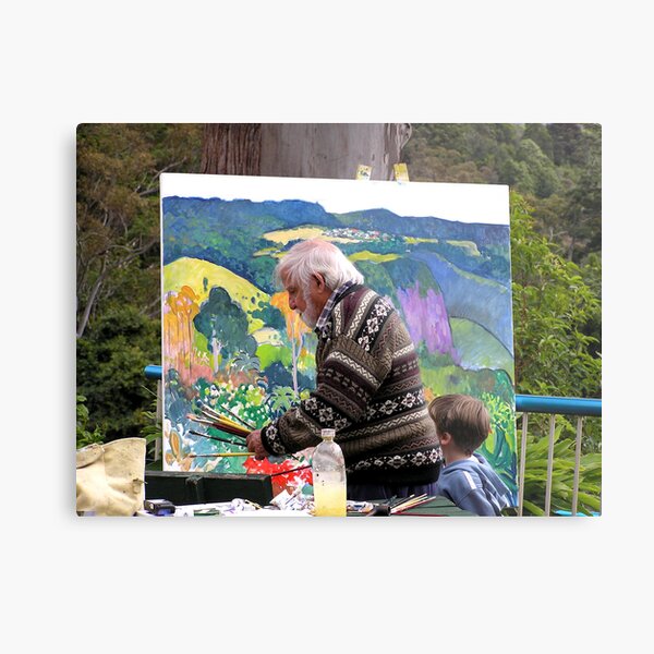 Item preview, Artist at work with assistant ......John Rigby.  designed and sold by ginnymac.
