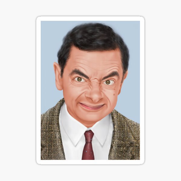&ldquo;Wallpaper Rowan Atkinson&rdquo; Sticker for Sale by yariyura | Redbubble