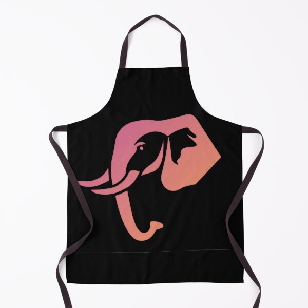 Item preview, Pink Elephant Gradient with Black Background designed and sold by FlippinTurtles.