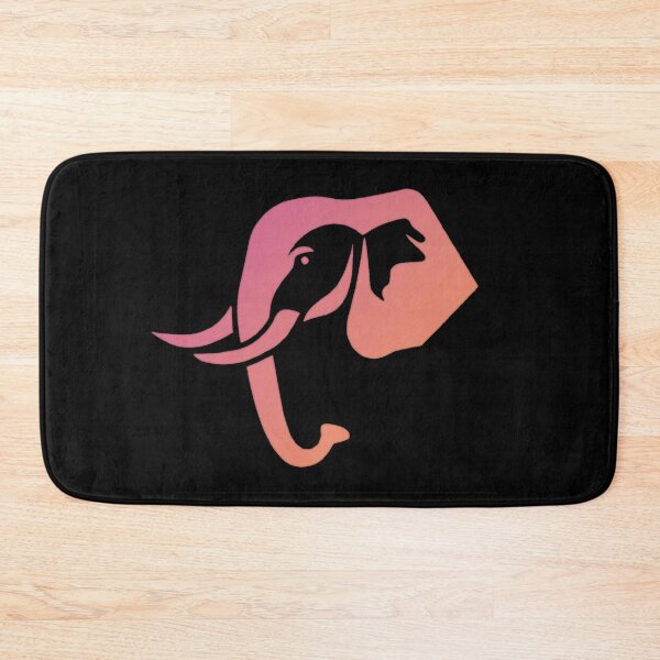 Item preview, Pink Elephant  Gradient with Black Background designed and sold by FlippinTurtles.