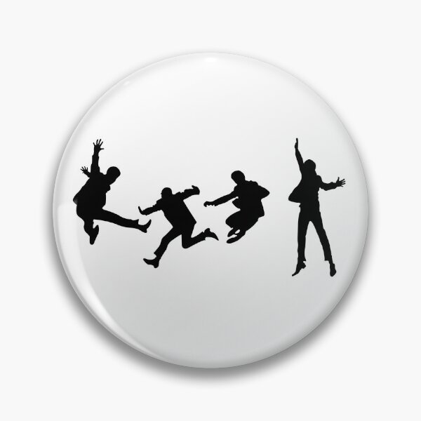 Item preview, Fab 4 jump silhouettes black designed and sold by Beatlesgame.