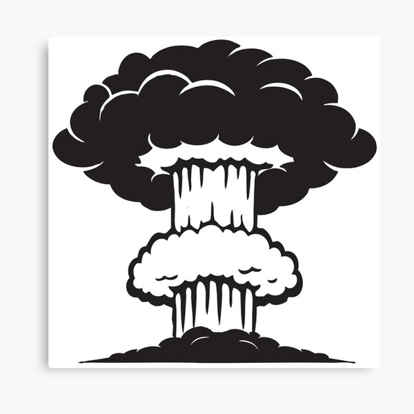 Atomic Bomb Blast, Atomic Clouds,  Canvas Print