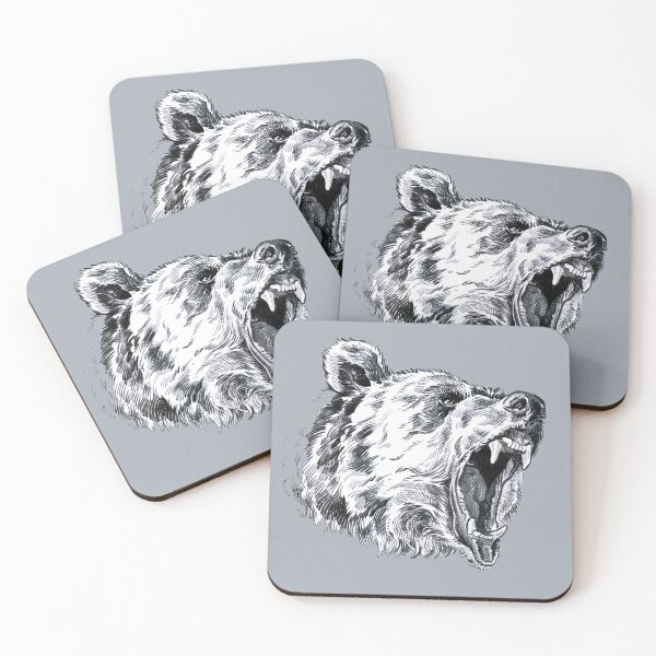 Item preview, Roaring bear head designed and sold by SakalDesign.