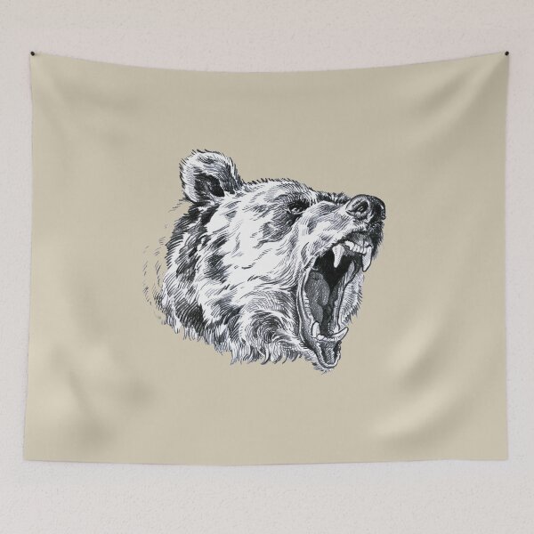 Item preview, Roaring bear head designed and sold by SakalDesign.