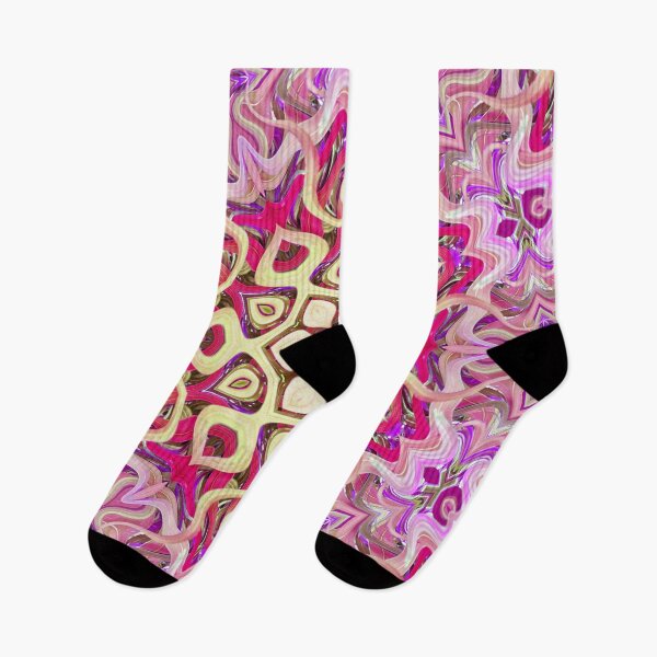 Item preview, Boho Vibes Abstract Kaleidoscope Maximalism Hippie Style Eclectic Mix of Lilac Pink Cream 13 of 16 designed and sold by Beachy.