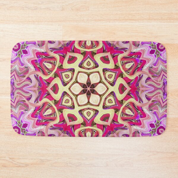 Item preview, Boho Vibes Abstract Kaleidoscope Maximalism Hippie Style Eclectic Mix of Lilac Pink Cream 13 of 16 designed and sold by Beachy.
