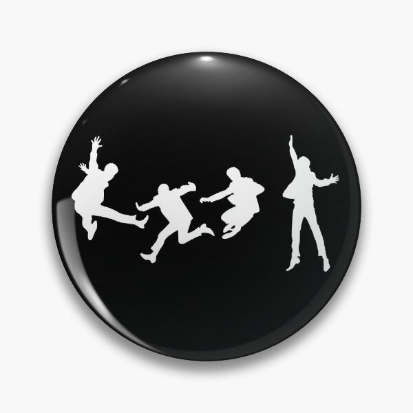 Item preview, Fab 4 jump silhouettes white designed and sold by Beatlesgame.