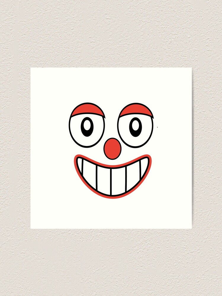 Happy Clown Emoji Drawing Art Print By DFLCreative Redbubble   Farp,small,wall Texture,product,750x1000 