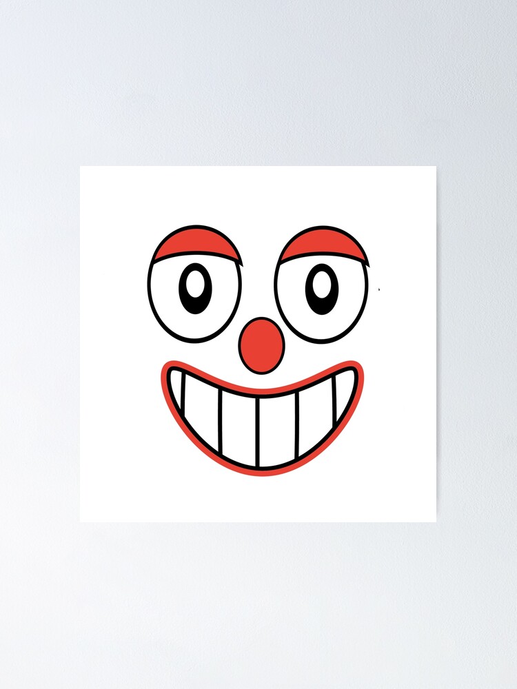 Poster Dessin D Emoji Clown Joyeux Par Dflcreative Redbubble