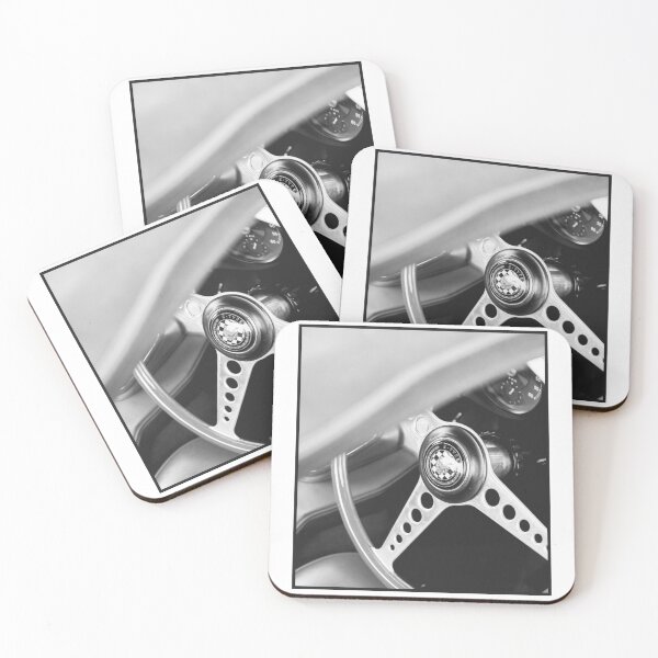 Item preview, Black and White E-Type Steering Wheel Print designed and sold by AdamT1991.