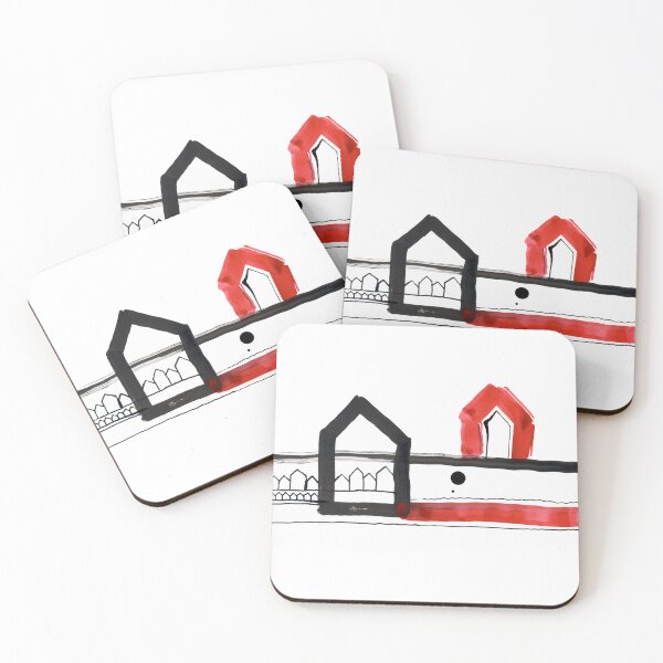 Item preview, Red, Black Houses No.: 03 "Paper Drawings/Paintings"  designed and sold by Istvan Ocztos.