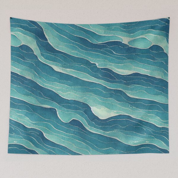 Item preview, Sea Waves Pattern designed and sold by recollectionsv.