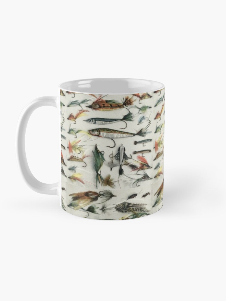 Alternate view of 1920's Fishing Flies Coffee Mug
