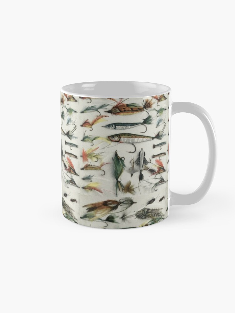 Alternate view of 1920's Fishing Flies Coffee Mug