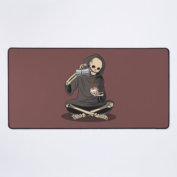 Item preview, Grim Reaper having coffee designed and sold by samwash.