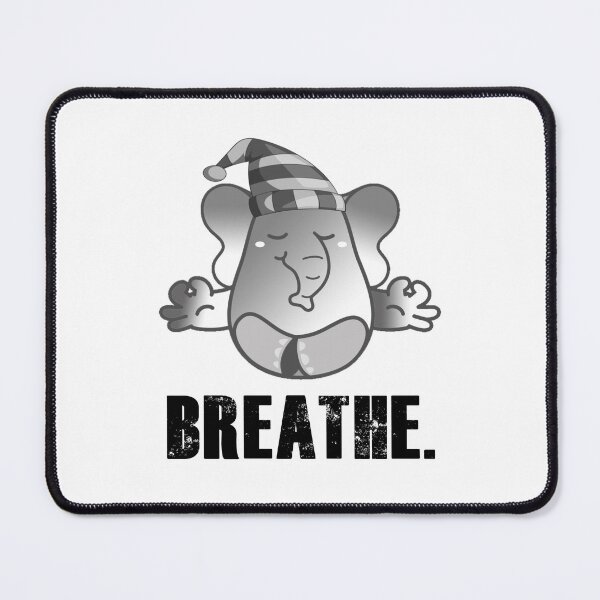 Item preview, Cute Elephant Teaching Meditation - Breathe designed and sold by my-green-gecko.