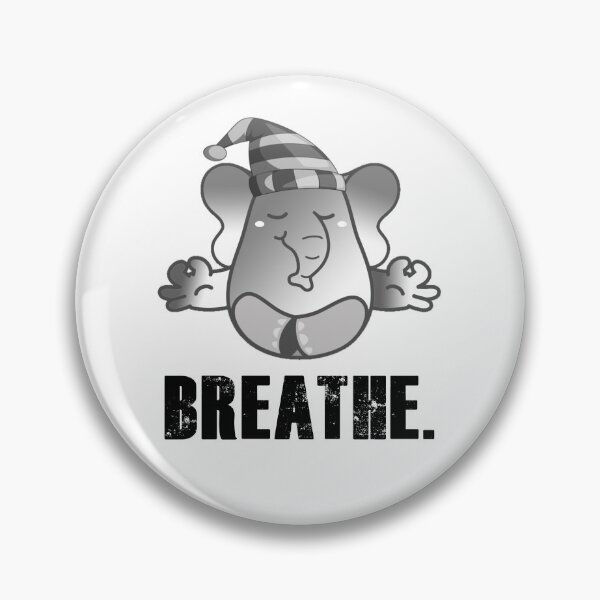 Item preview, Cute Elephant Teaching Meditation - Breathe designed and sold by my-green-gecko.