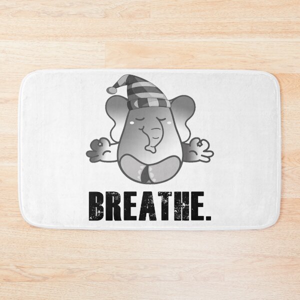 Item preview, Cute Elephant Teaching Meditation - Breathe designed and sold by my-green-gecko.