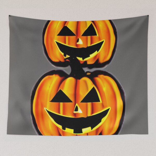 Item preview, 'Trick or Treat! - pumpkin face stencil' designed and sold by Bako24.