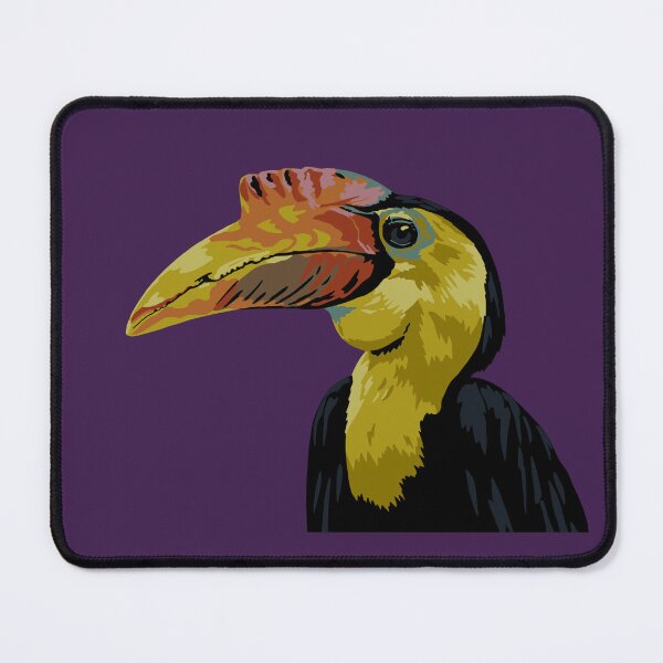 Item preview, Wrinkled Hornbill Portrait designed and sold by GeoCreate.