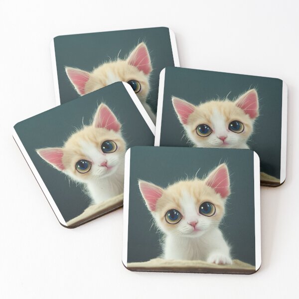 Item preview, Cute cat kitten pet portrait designed and sold by AnimalArtPhotos.