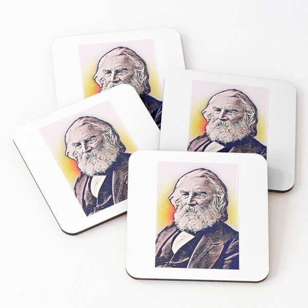 Item preview, Henry Wadsworth Longfellow Artwork | Henry Wadsworth Longfellow Portrait | Henry Wadsworth Longfellow Wall Art  designed and sold by Suyogsonar25.