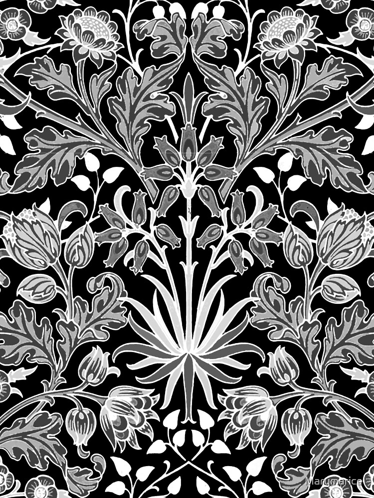 Featured image of post Floral Patterns Black And White - Black and white floral arabesque pattern vector.