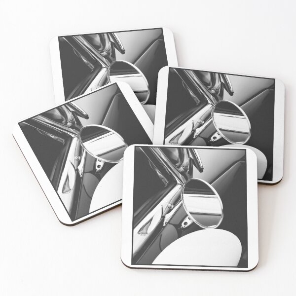 Item preview, Black and White E-Type Side Mirror Print designed and sold by AdamT1991.