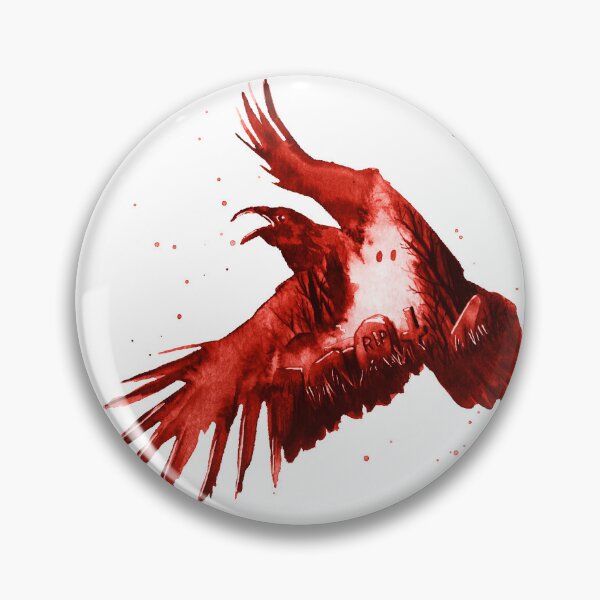 Item preview, Spooky Raven Red designed and sold by Jana Šlesaríková.