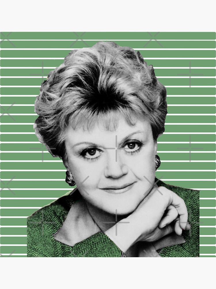 Angela-Lansbury-Scandal - With Green Dress ." Sticker for Sale by  M-H-connection | Redbubble